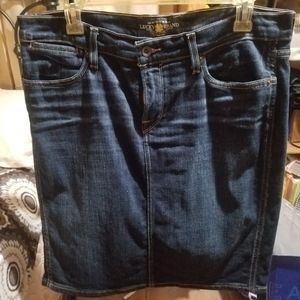 Lucky brand denim jean skirt size 12